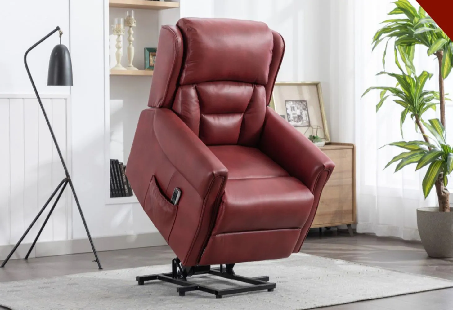 Sandringham Burgundy Lift & Tilt Recliner by Annaghmore