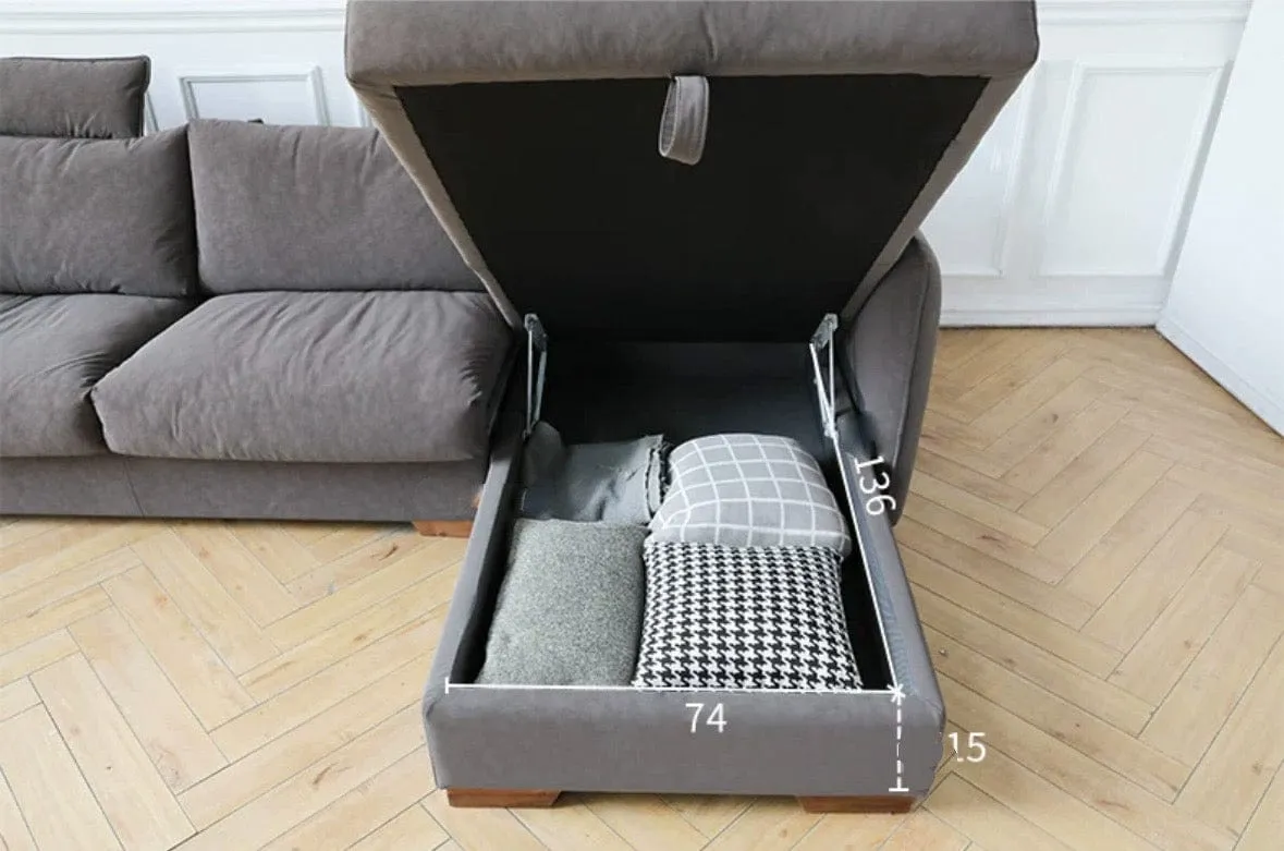 Steven Foldable Storage Sofa Bed with Mattress