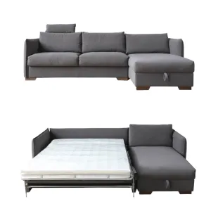 Steven Foldable Storage Sofa Bed with Mattress