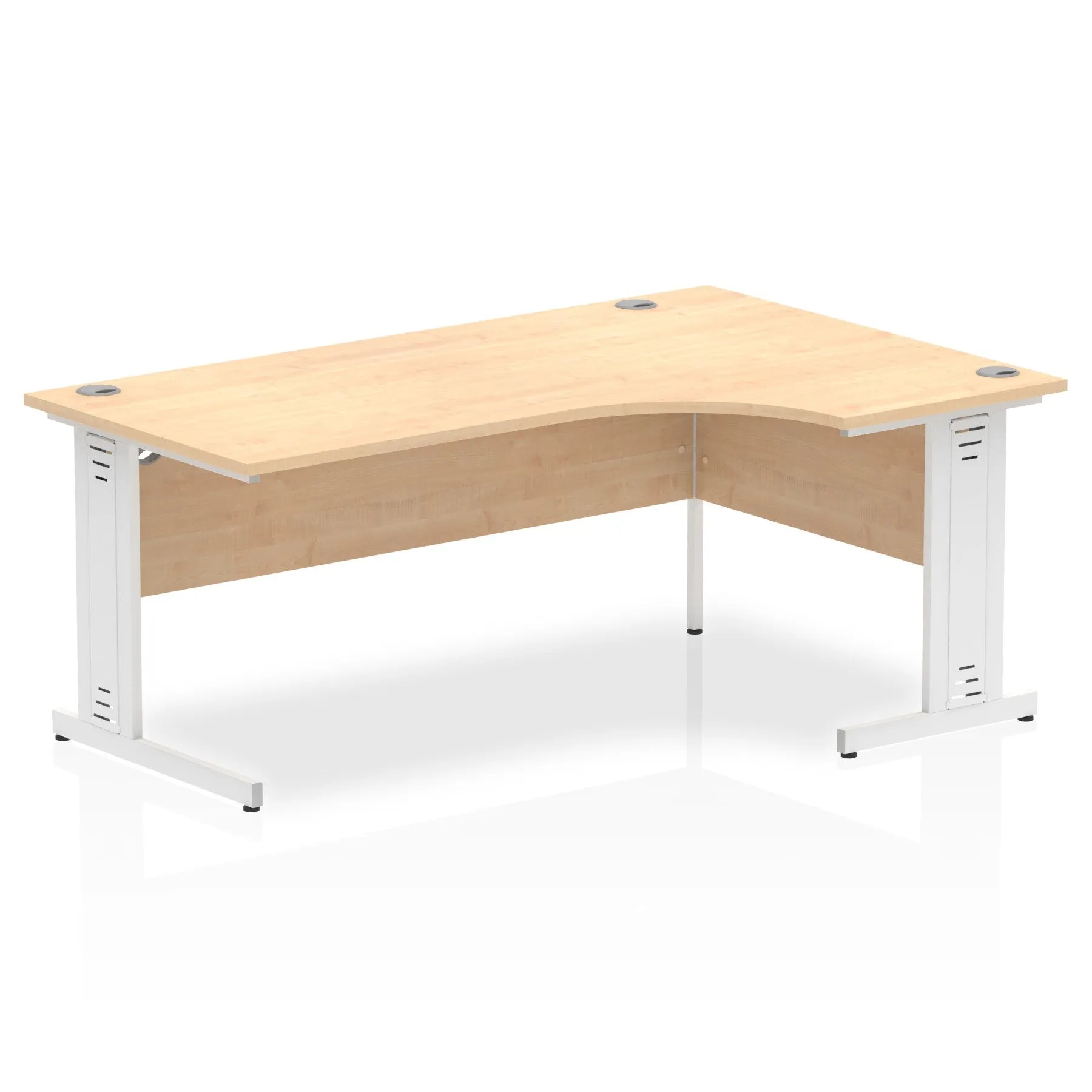 Sturdy and Heat-Resistant Dynasty Corner Desk - 1800mm | Cable Managed Leg