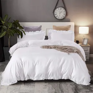 The Ruffled White Bed Set