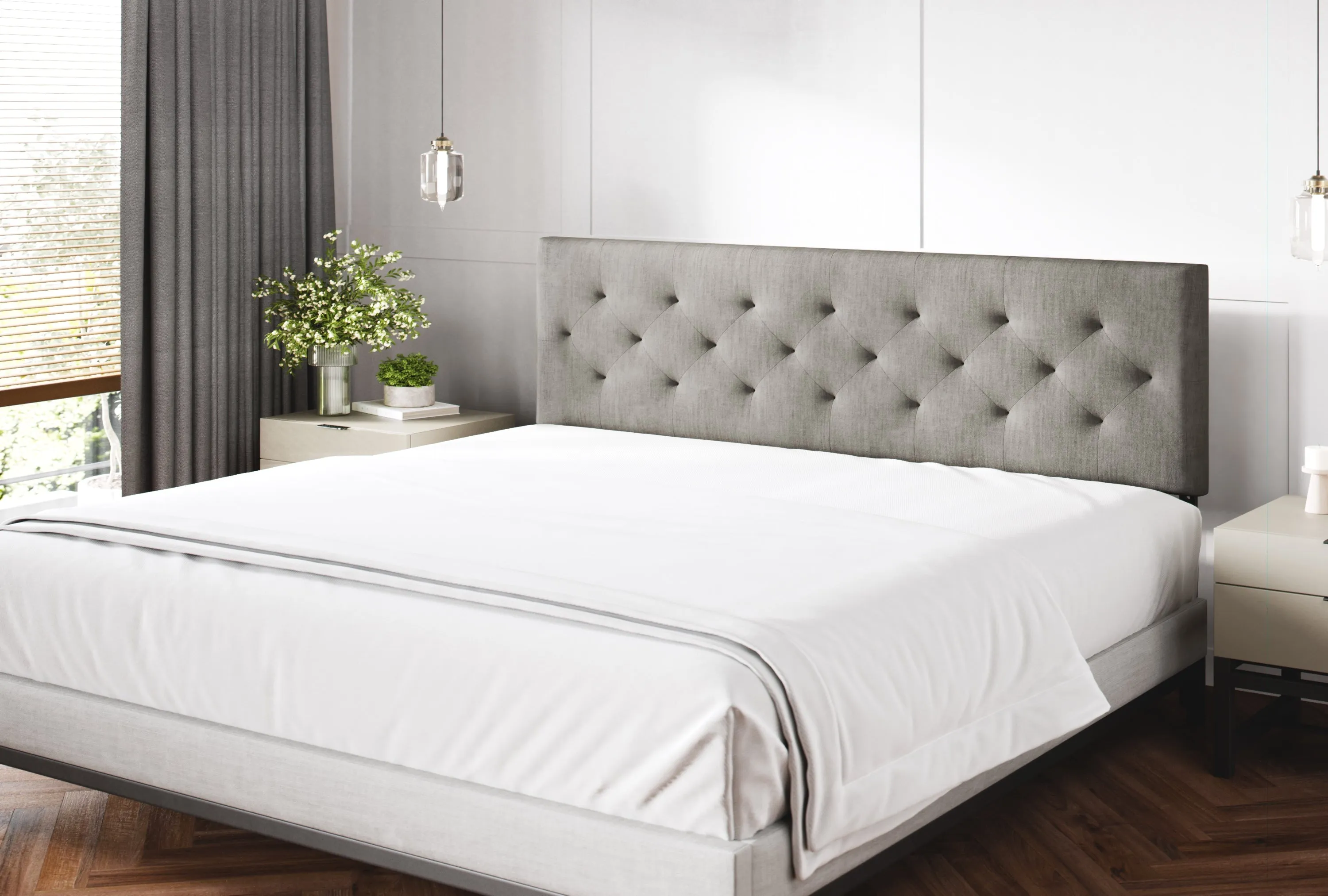 Tufted Mid-Rise Upholstered Headboard