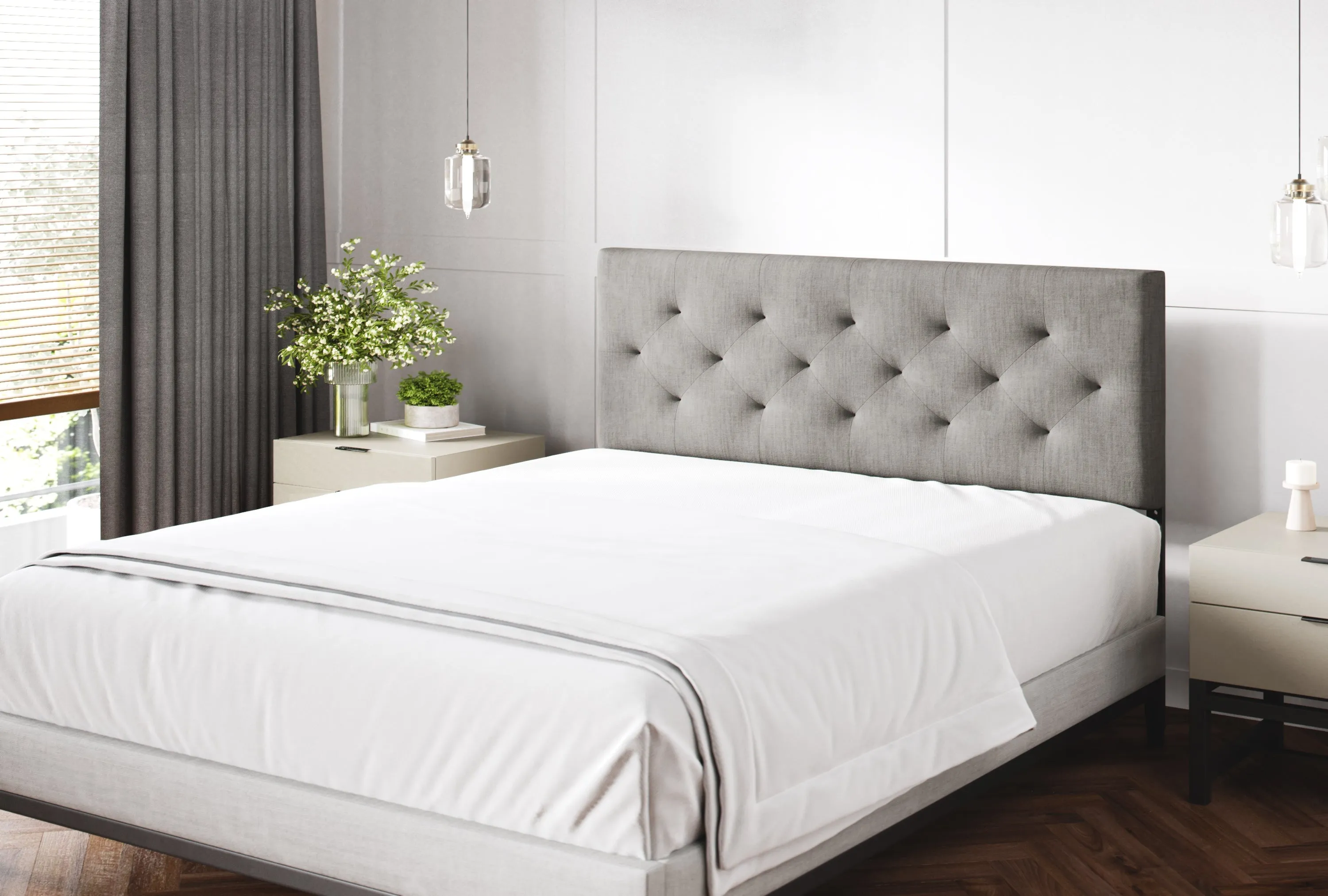 Tufted Mid-Rise Upholstered Headboard