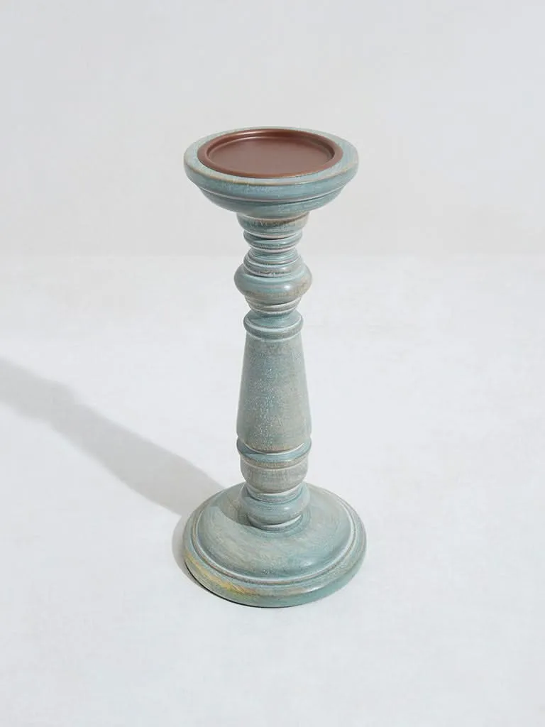 Westside Home Green Vintage Candle Stand-Small